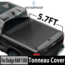 5.7FT Truck Bed Retractable Hard Tonneau Bed Cover For 2009-2026 Dodge RAM 1500 picture