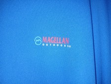 MAGELLAN 3XL LONG SLEEVE ACADEMY“FISHING” SHIRT/ BLUE W RED LETTERS/LESS THAN $6 picture