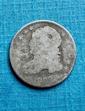 1829 10C Capped Bust Dime | Silver | Scarce US Type Coin | AG picture