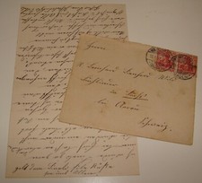 1907 Germany Letter Postcard Stamp Cover Weingarten picture