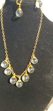 Artisan Vintage Schoolyard Clear Bubbly Marble Necklace 18