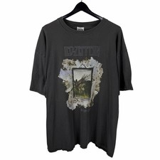 Vintage 1999 Led Zeppelin Zoso Faded Rock Band Album Music Shirt Size 2XL picture