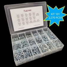 (2,270) Pcs 6-32, 8-32, 10-24 10-32 Phillips Pan Head Machine Screws Assortment picture