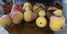 Seven Pieces Beaded Sugar Fruit Ornaments Decorations picture