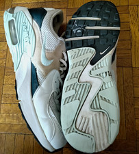 Women's Nike Air Max 90 Low Top Mesh Lace-Up Athletic Sneakers White/Blue picture