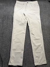 Lululemon Pants Mens 29x30 White Stretch Microfiber Chino Slim Straight Casual picture