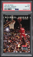 1992 Skybox USA Basketball Michael Jordan #38 PSA 8 NM-MT picture