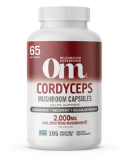 Om Mushrooms Cordyceps Capsules, 2.000mg - 195 ct. - EXP 02/2027 picture