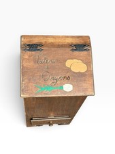 Vintage Wooden Taters & Onyons Potato Onion Storage Bin Farmhouse Primitive picture