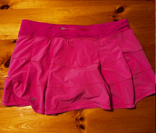 Lululemon Pace Rival Skirt Size 12 NWT Sonic Pink Rare Skort picture