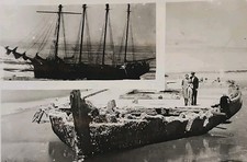 Vintage Mid-Century RPPC Ocean Park WA Solano Shipwreck 1950s picture