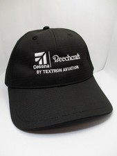 Textron Aviation Beechcraft Cessna Black Adjustable Cap America Hat picture
