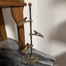 Vintage Signed JAPAN 3 Hand Note Clip Scarf Glove Holder Stand for Desk / Vanity picture