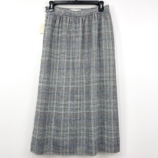 VTG Ultra Cashmere By Midori Skirt Womens 12 Plaid NWT Preppy Old Money Academia picture