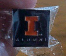 University Of Illinois Alumni Pin And 2 Alumni Stickers picture