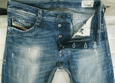 *HOT Men's DIESEL @ TIMMEN 8B9 STRAIGHT DISTRESS Denim Jeans 29 x32 (Fit 30x32) picture