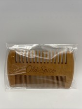 Old Spice Advertising Comb Wood Look Resin Polymer Hard Rubber IDEGY 3⅞