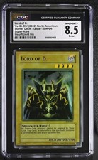 2002 Yu-Gi-Oh Lord of D. Dragons SDK-041 FADED Super Rare CGC 8.5 Error picture