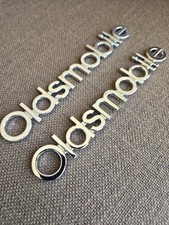Pair 1981 - 1987 Oldsmobile Cutlass Trunk Lid Nameplate Emblem GM 16502255 OEM  picture