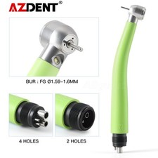 AZDENT Dental Plastic E-generator LED High Speed Handpiece 3 Spray 2/4Hole Green picture