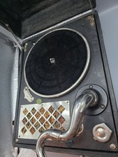 Vintage 1920s Heineman Flyer Portable Suitcase Gramophone Record Player... picture