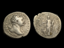 Trajan AR Tridrachm or Tetradrachm Arabia Bostra c.111 AD - VF picture