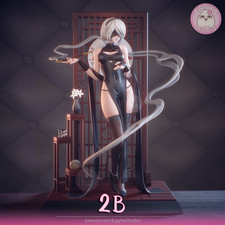 2B from NieR Automata Asian styled Resin Part Kit Gray Unpainted picture