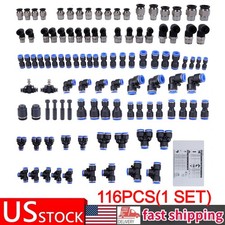 116PCS AIR LINE QUICK CONNECT FITTINGS,1/8