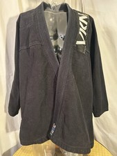 Men's Vulkan The Real Jiu Jitsu Black Top Pro A3 Fight Wear 100% Cotton Jacket picture