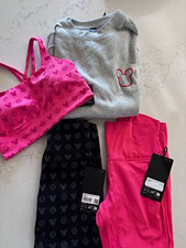 lululemon x Disney Mickey Womens size 8 Medium Sweatshirt Leggings Bra Pants picture