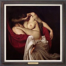 Hand Painted Portrait Woman Female Nude Oil Painting Classical Art Antique Style picture