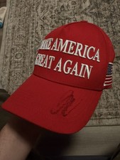 Charlie Kirk signed Make America Great Again hat picture