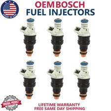 6x Bosch Fuel Injectors Fits 1990 1991 Ford E-250 Econoline Club Wagon 4.9L I6 picture