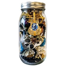 45-50 PCS Mystery Jewelry Jar, Surprise Vintage Jewelry Set for Women, Including picture