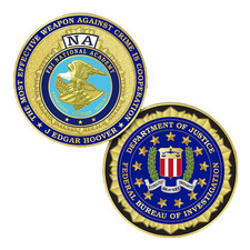 FBI NATIONAL ACADEMY  DOJ J EDGAR HOOVER 1.75