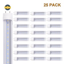 6-100 PACK G13 4FT T8 LED Tube Light LED Bulbs 24W 6000K CLEAR LENS picture