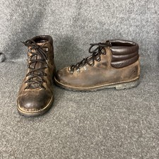 VTG Eddie Bauer Boots Men's 11 M Brown Leather Hiking Outdoor Vibram Ankle picture