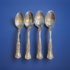 One Each Antique Sterling Silver Teaspoon 5
