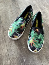 Loud Mouth Sam Bora Bora Tropical Canvas Slip On Shoes 13 M kids NEW MSRP $69.00 picture