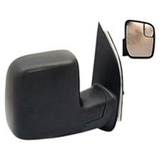 Unpainted Power Convex Passenger Side Door Mirror Manual Folding 128-01920R picture