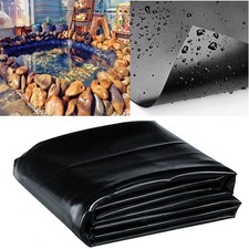 13x13FT Waterproof Black HDPE Pond Liner Pond Fish Liners Gardens Landscaping picture
