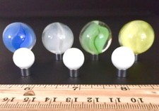 ⭐2 DAY SALE⭐ LOT OF 50 POPULAR MARBLE HOLDERS COLLECTION DISPLAY STANDS CHROME picture