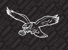 Philadelphia Eagles Throwback Retro vinyl decal sticker car truck NFL football picture