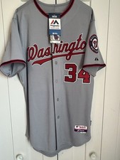 Majestic Authentic Washington Nationals BRYCE HARPER, Cool Base Jersey NWT 44🔥 picture