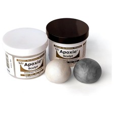 Apoxie Sculpt - 2 Part Modeling Compound (A & B) - 1 Pound, White/Stone White picture