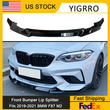 For 16-21 BMW F87 M2 Competition CS Style Front Splitter Bumper Lip Gloss Black picture