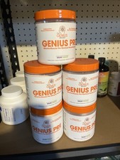 (5) The Genius Brand- Genius Pre, Pre Workout, Grape Limead 12.13 oz EXP 06/2026 picture