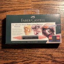 Faber-Castell Albrecht Durer Watercolor Markers, Portrait Colors Set Of 5 Artist picture