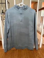 Peter Millar Perth Pullover - Large - Grey Camo picture