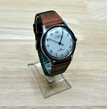 Vintage Timex 1970s Viscount Men's Watch | Auto | Serviced | Nylon/Leather Strap picture